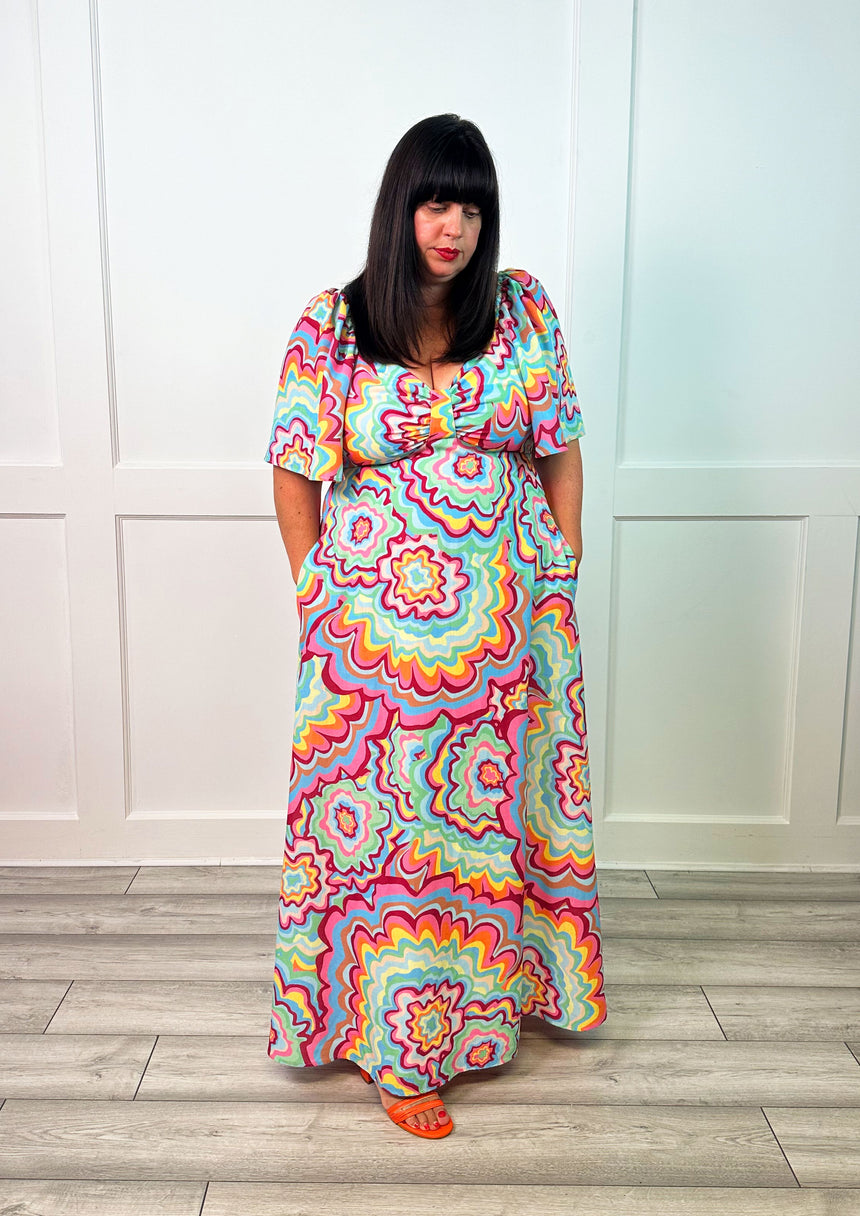 Cordelia Sweetheart Neck Midaxi Dress