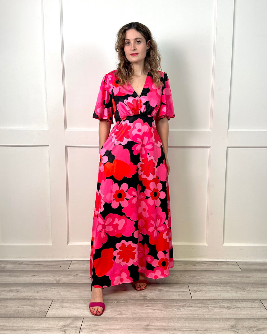 Grace Flower Maxi Dress