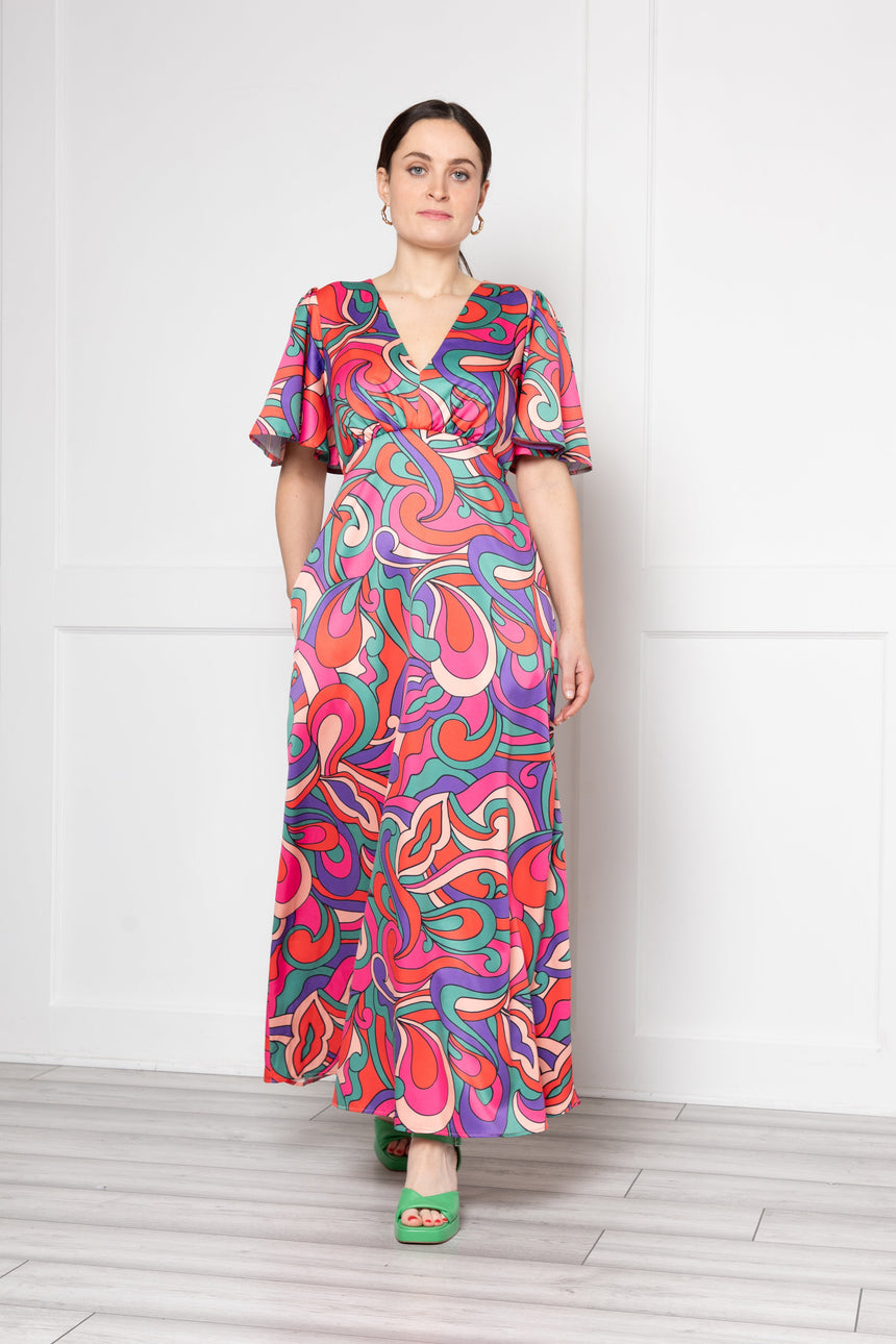 Grace Pink and purple Swirl Dress