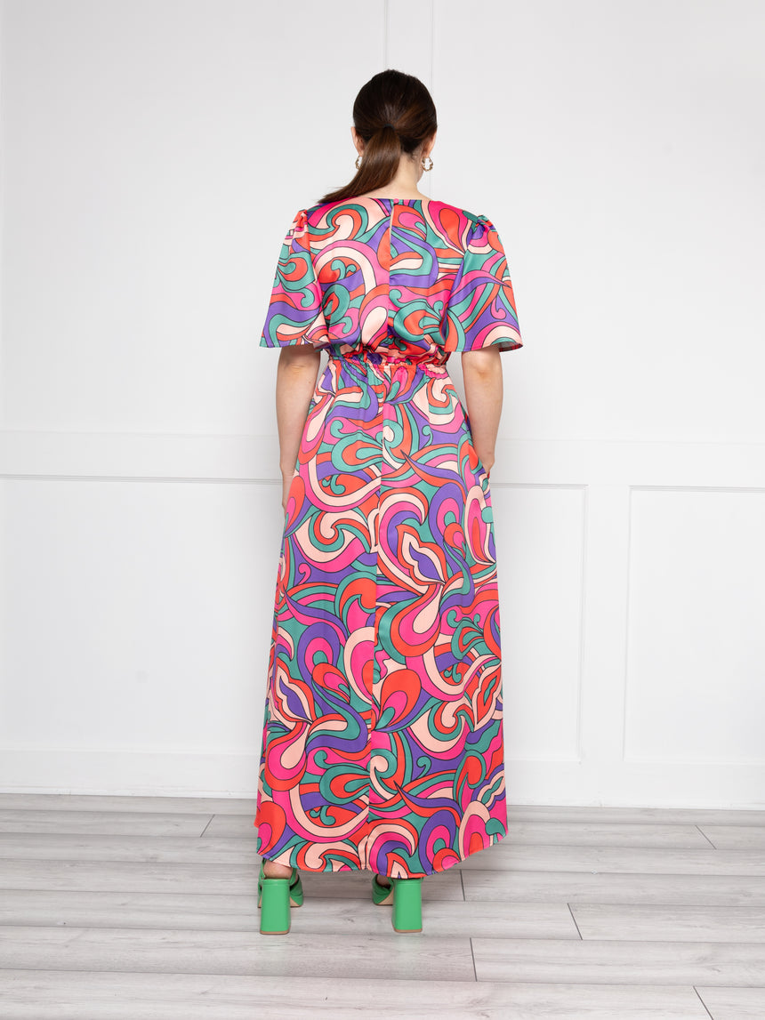 Grace Pink and purple Swirl Dress