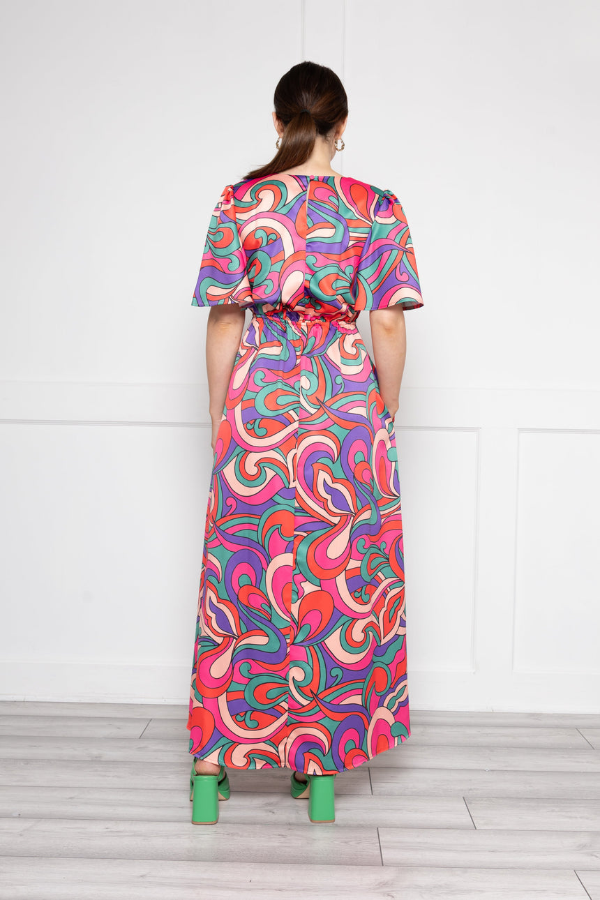 Grace Pink and purple Swirl Dress