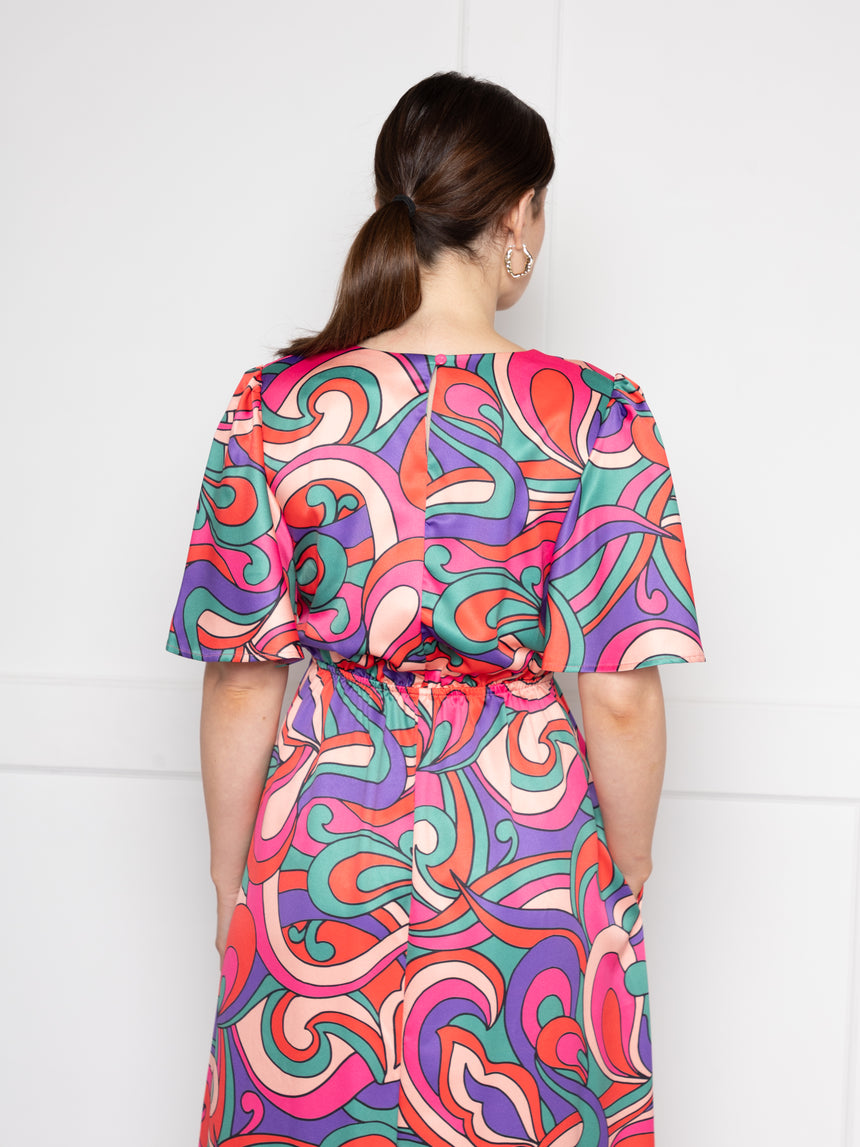 Grace Pink and purple Swirl Dress