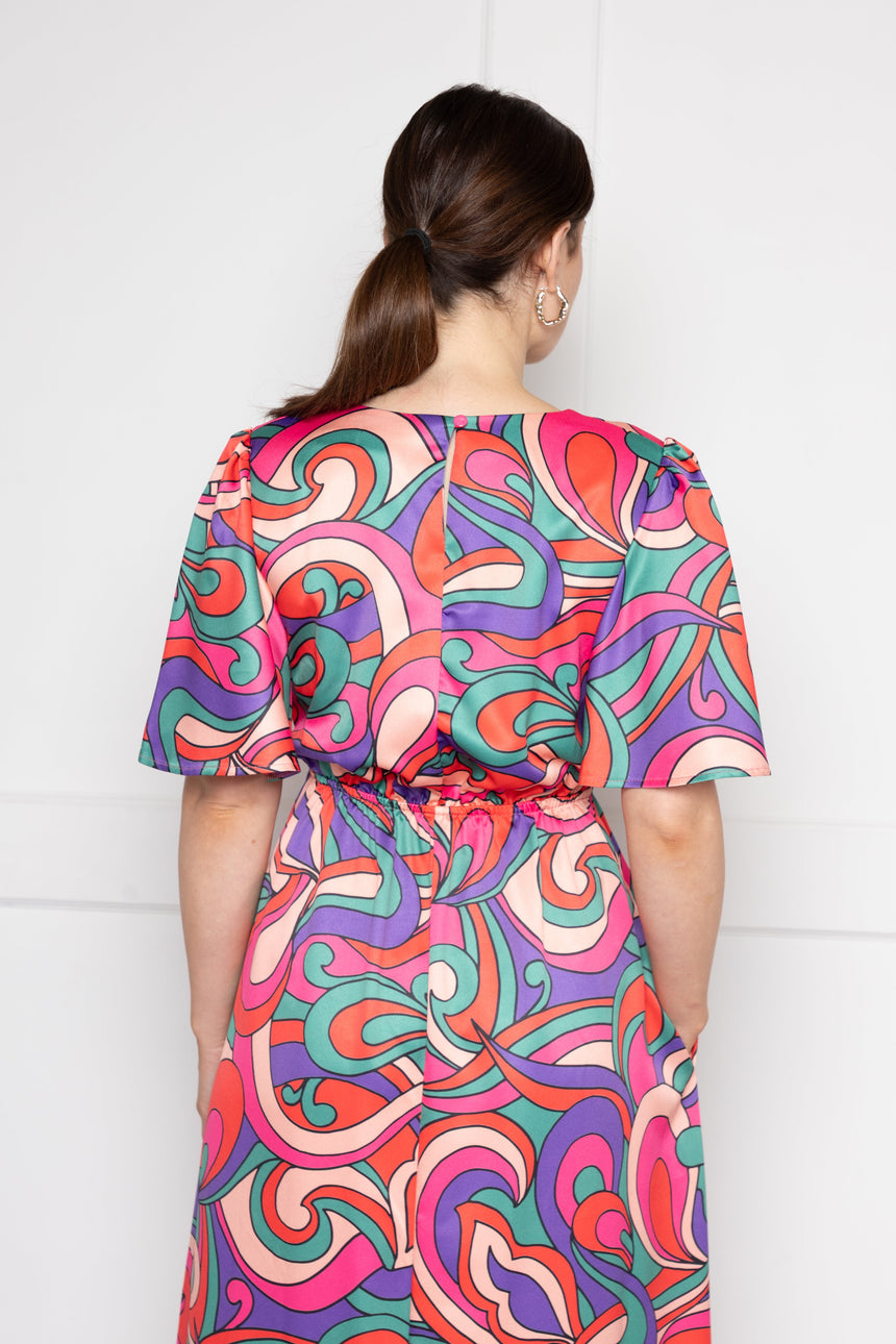 Grace Pink and purple Swirl Dress