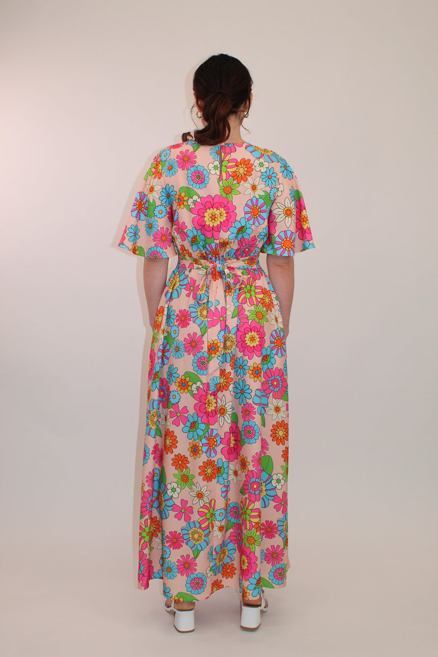 Twisted Wunder Maxi Crepe Dress