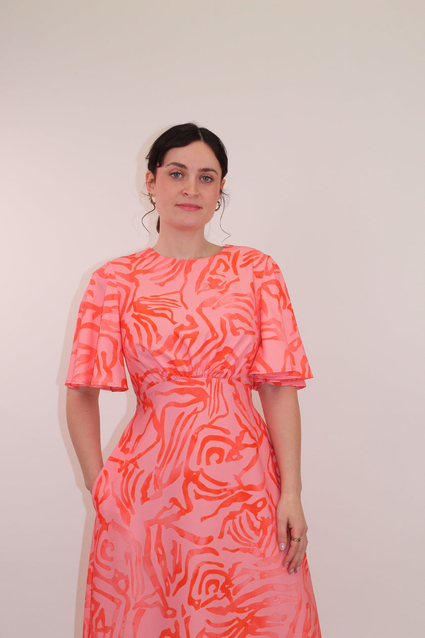 Ziggy Maxi Dress in Abstract Print
