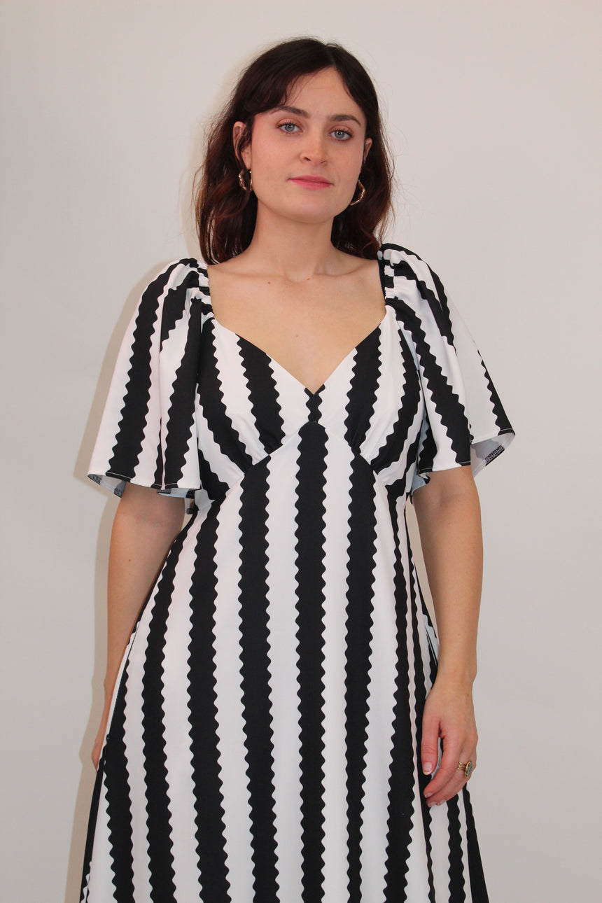 Angel Stripe Maxi Dress