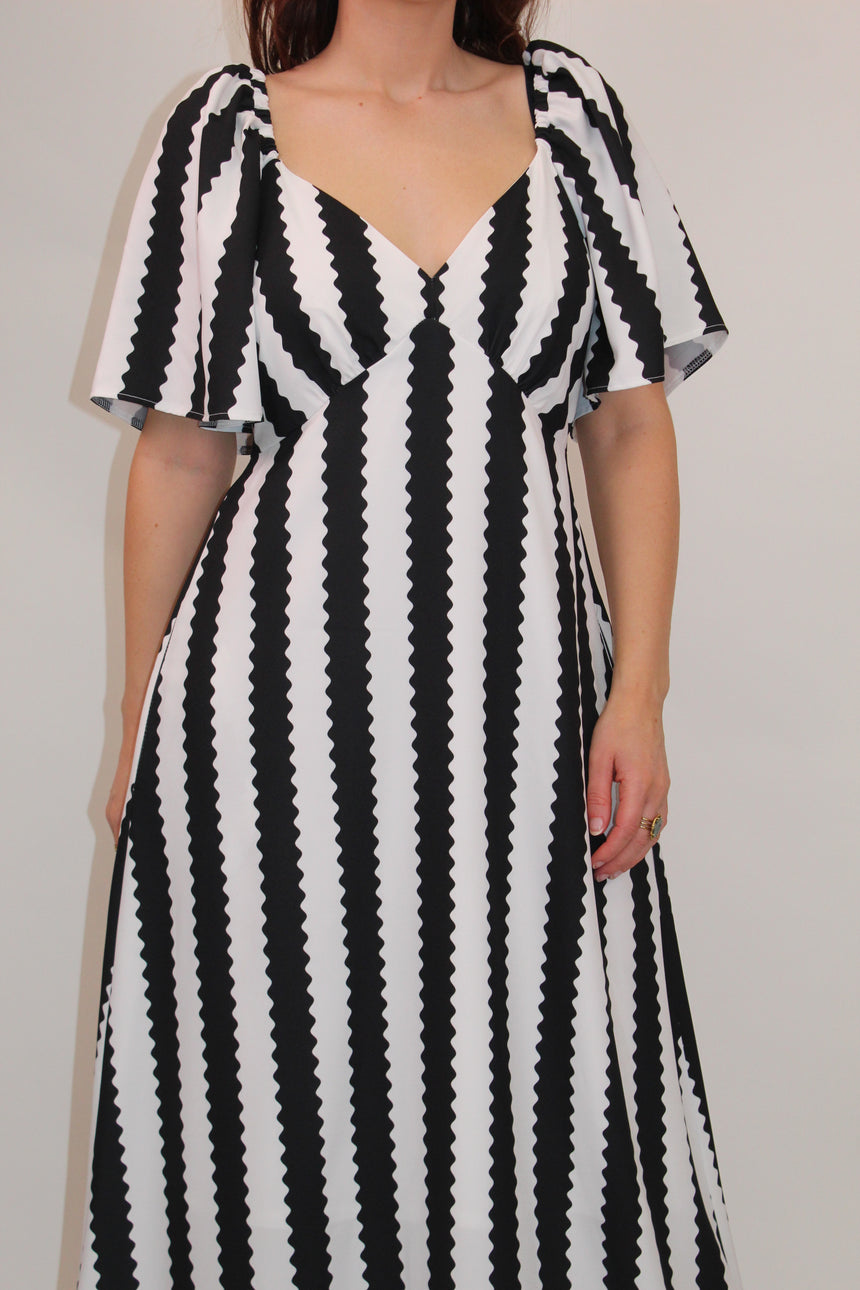 Angel Stripe Maxi Dress