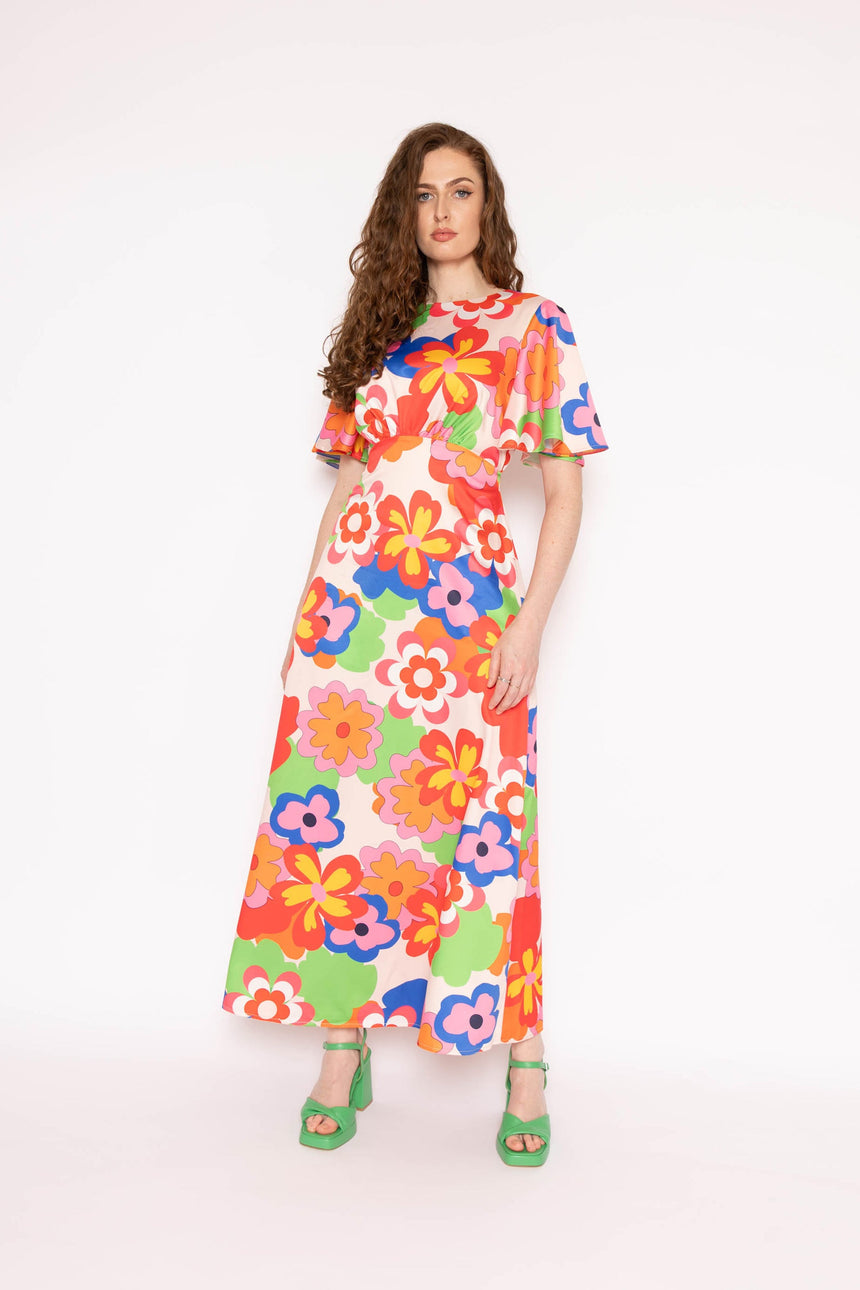 Twisted Wunder Ziggy Retro Floral Maxi Dress