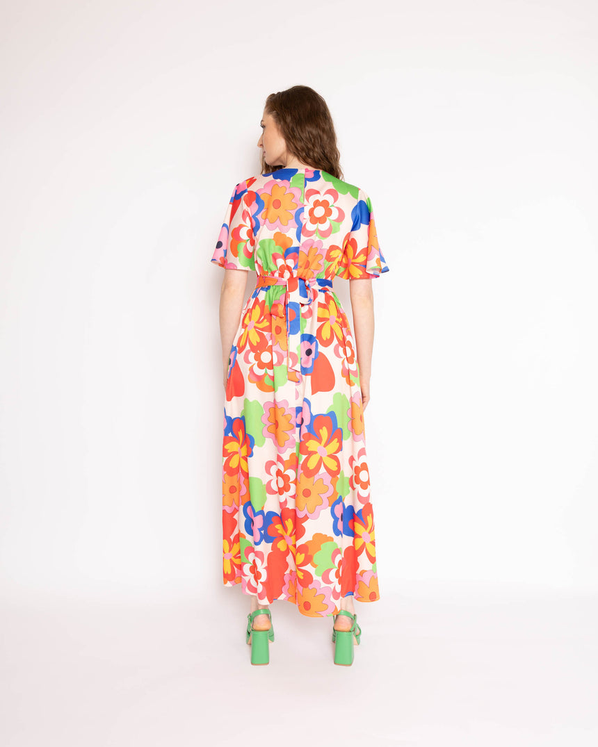 Twisted Wunder Ziggy Retro Floral Maxi Dress