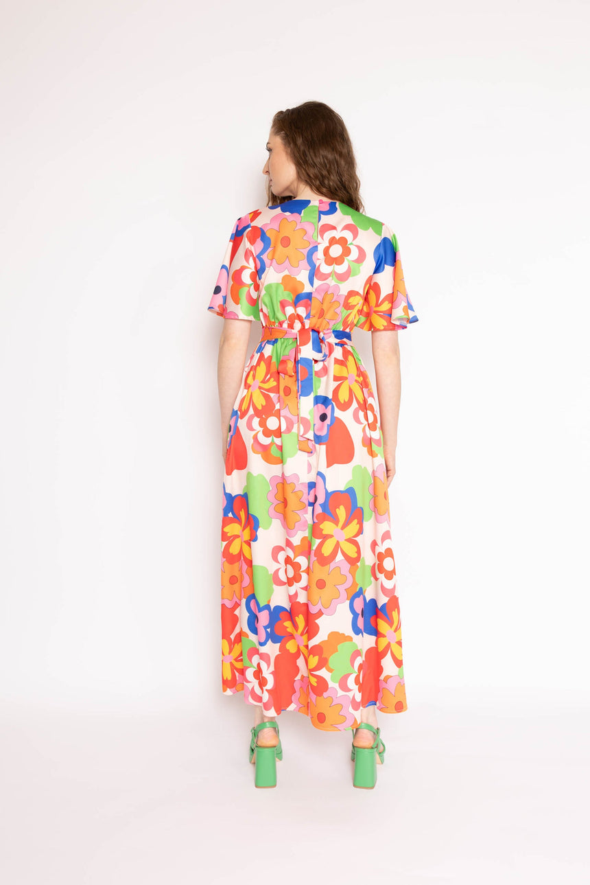 Twisted Wunder Ziggy Retro Floral Maxi Dress