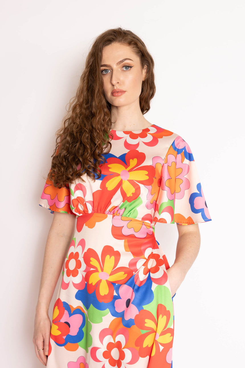 Twisted Wunder Ziggy Retro Floral Maxi Dress
