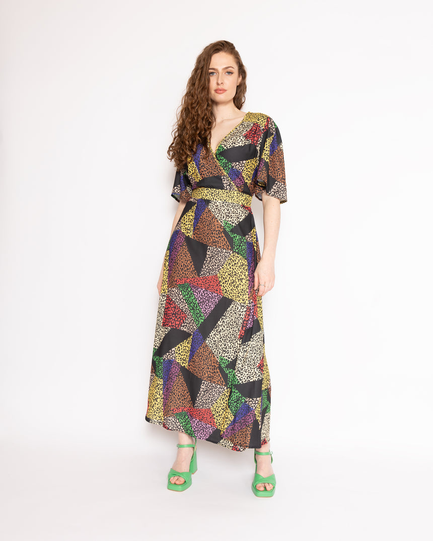 Joni Patch Print Dress