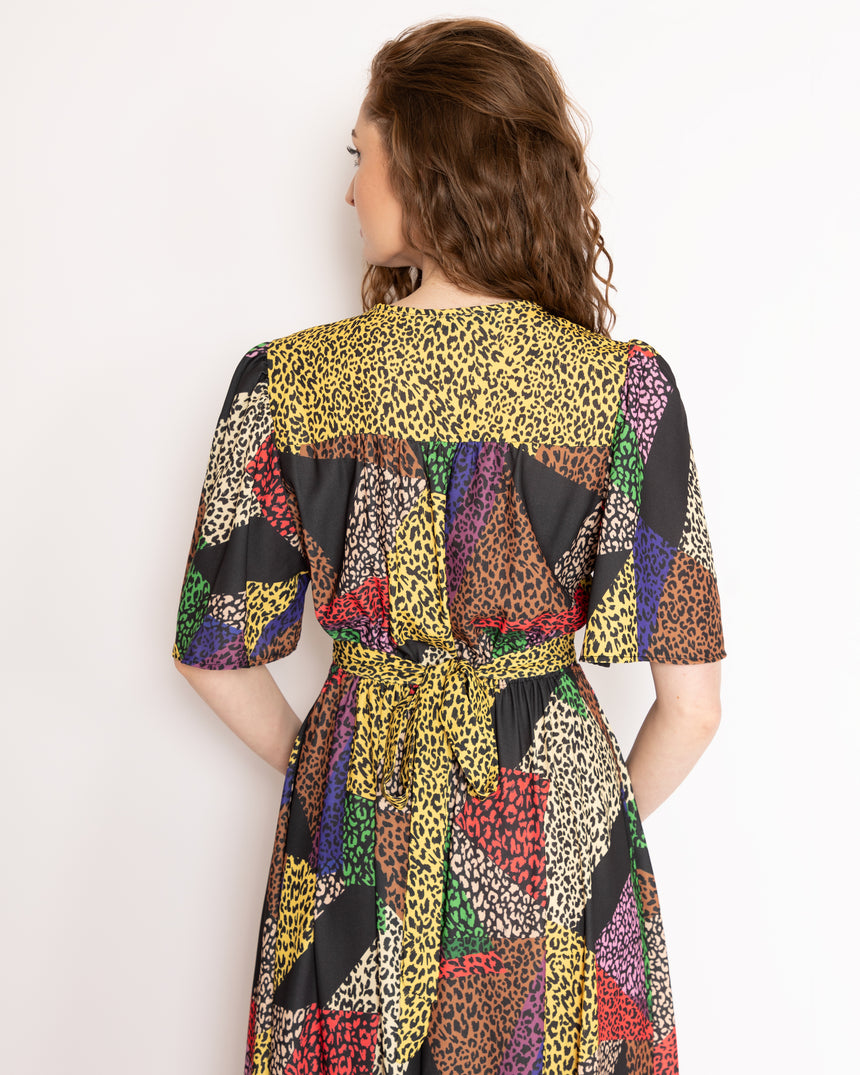 Joni Patch Print Dress