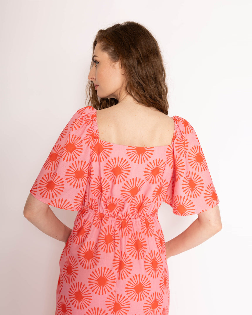 Cordelia Sweetheart Neck Midaxi Dress