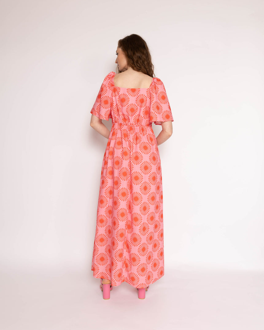 Cordelia Sweetheart Neck Midaxi Dress