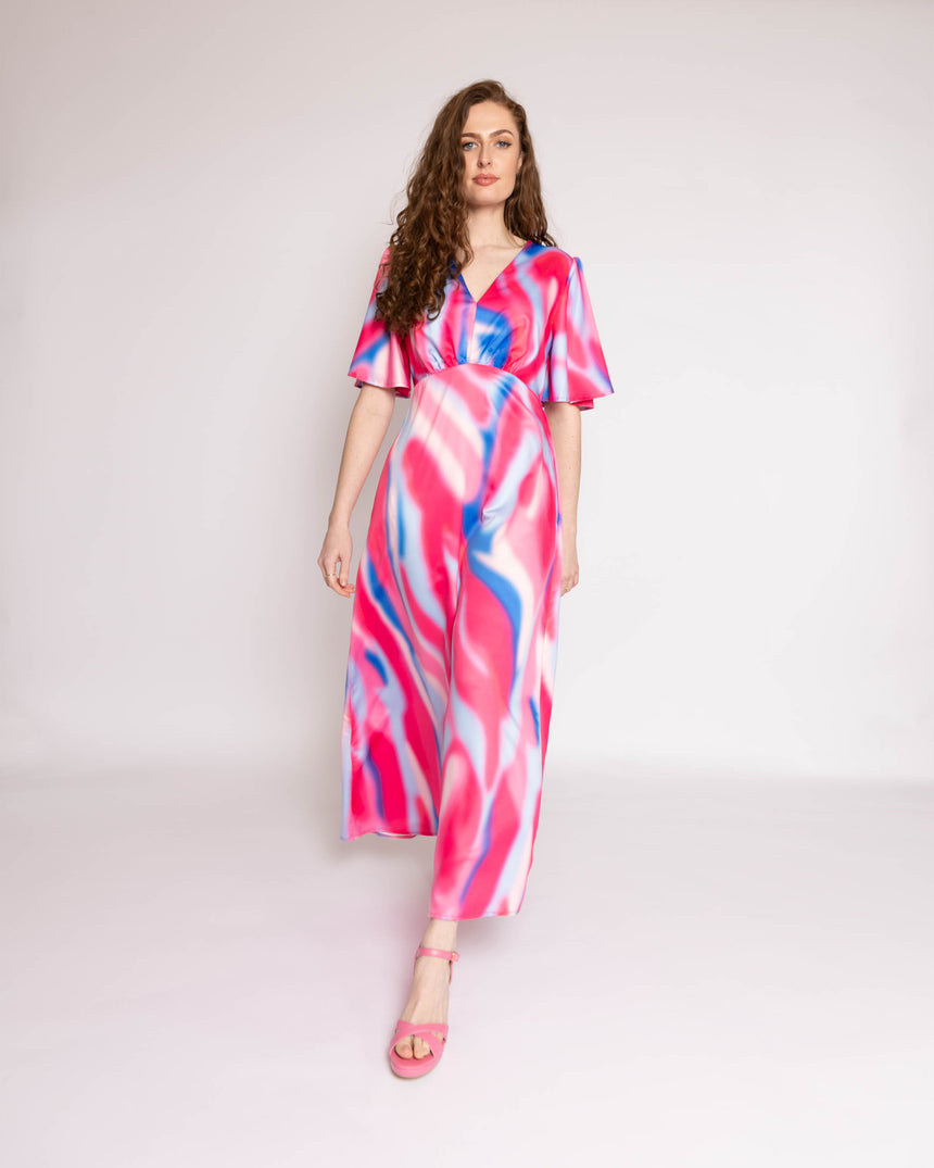 Grace Satin Maxi Dress