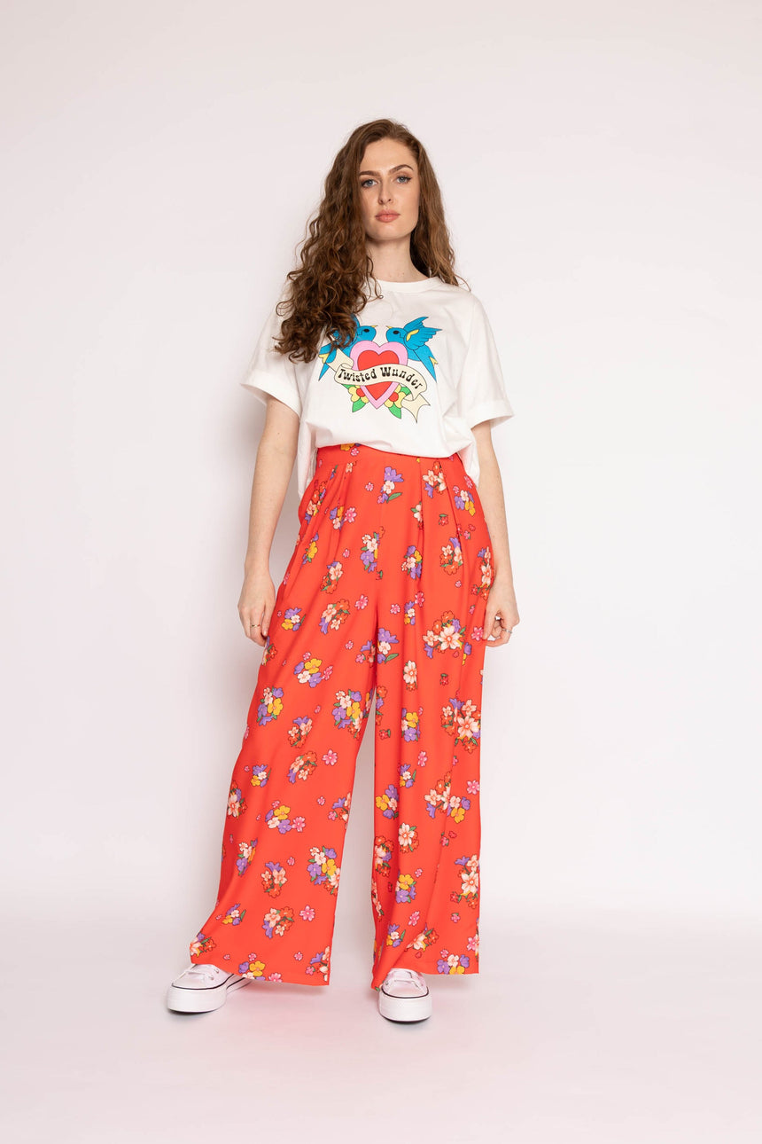 Eclipse Floral Wide Leg Trousers