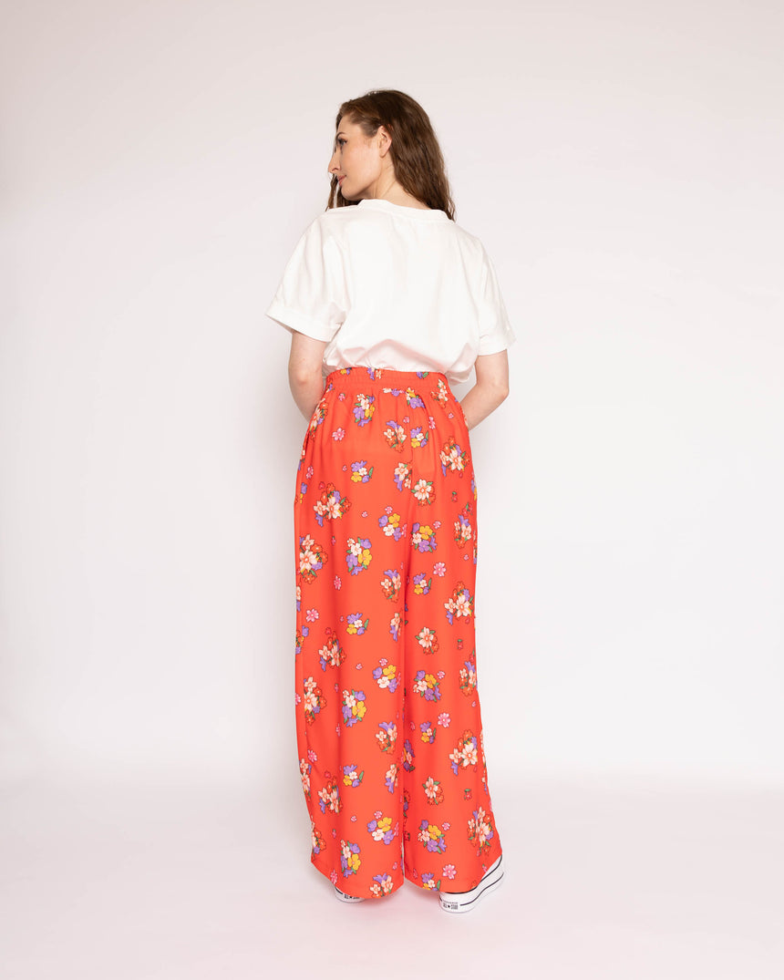 Eclipse Floral Wide Leg Trousers