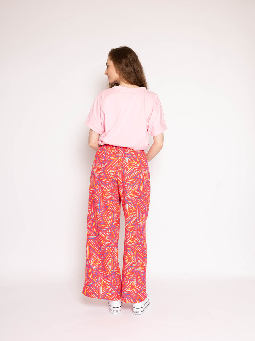 Twin Star Wide Leg Trousers