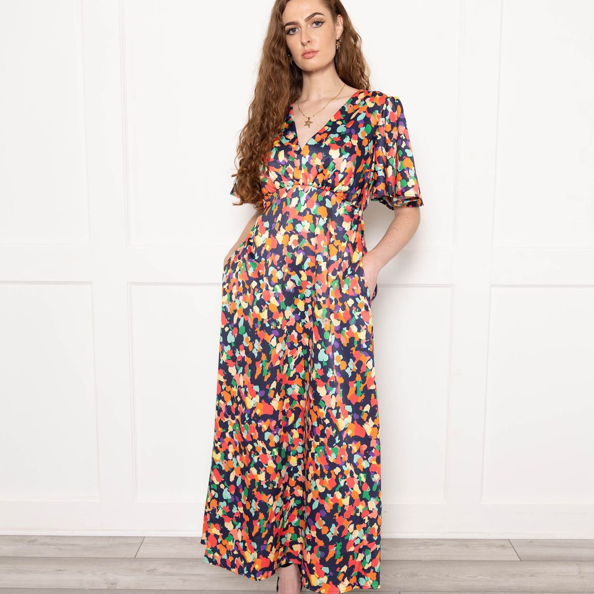 Mistfall Graceful Contour Maxi Dress