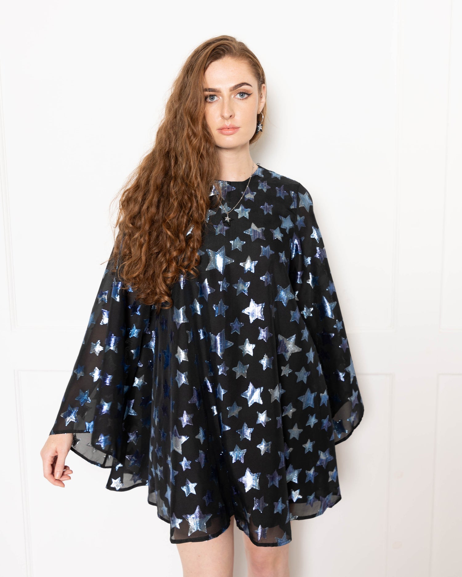 Bell Mini Dress in Blue Star
