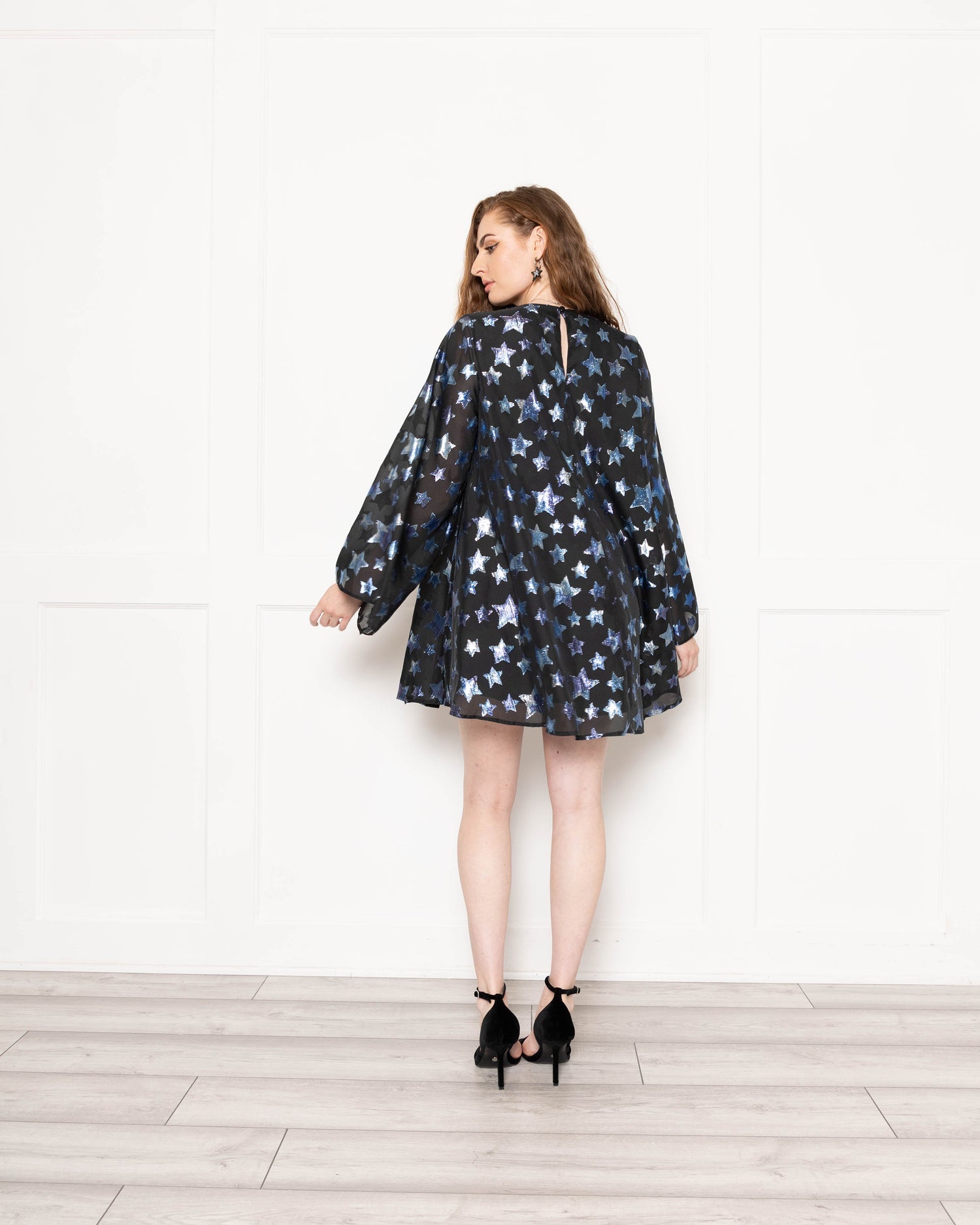 Bell Mini Dress in Blue Star