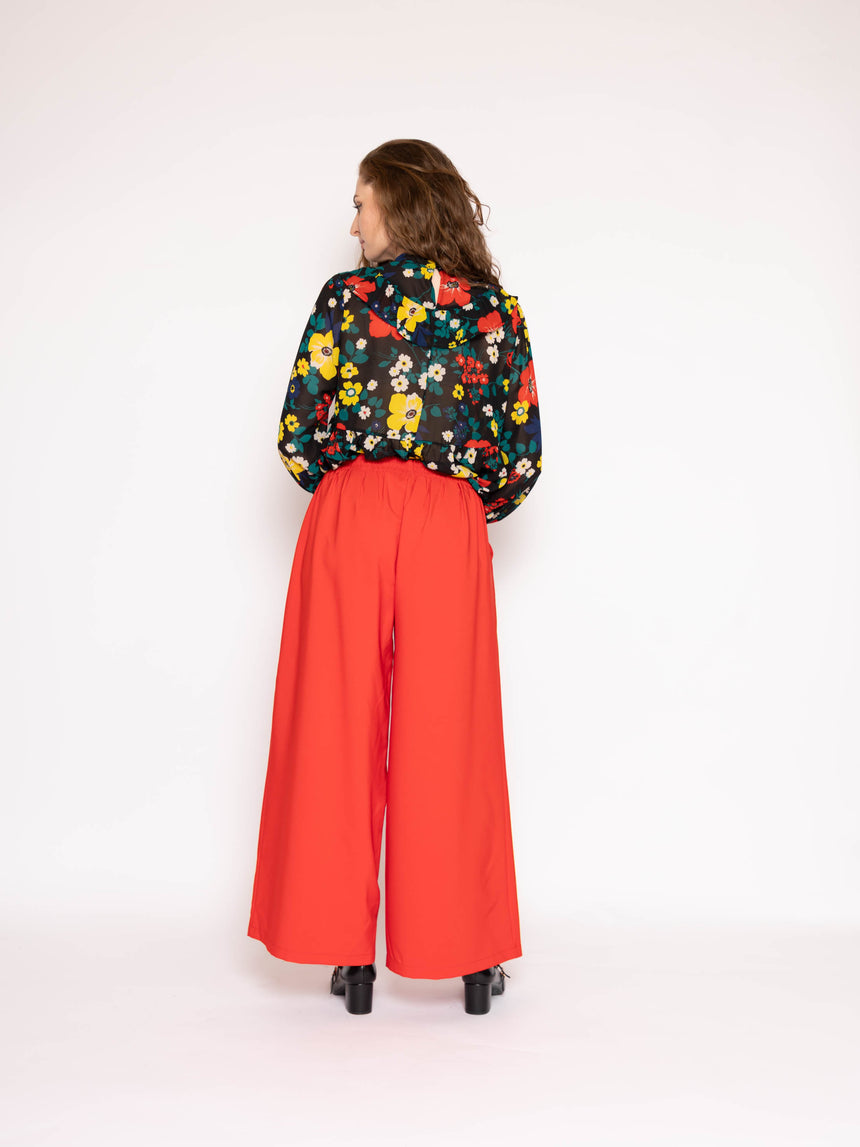 The Patsy Top in Black Floral