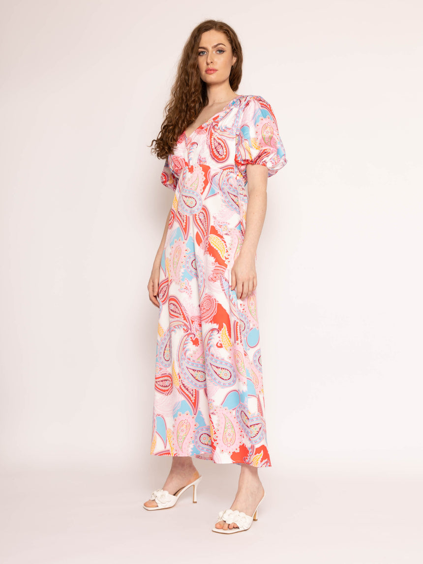 Vera Paisley Midi Dress
