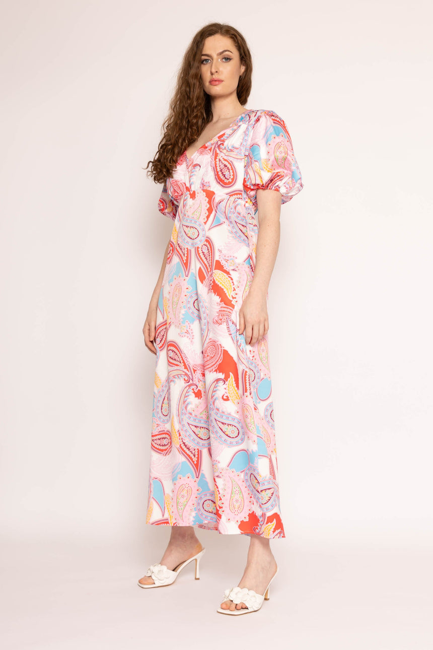 Vera Paisley Midi Dress