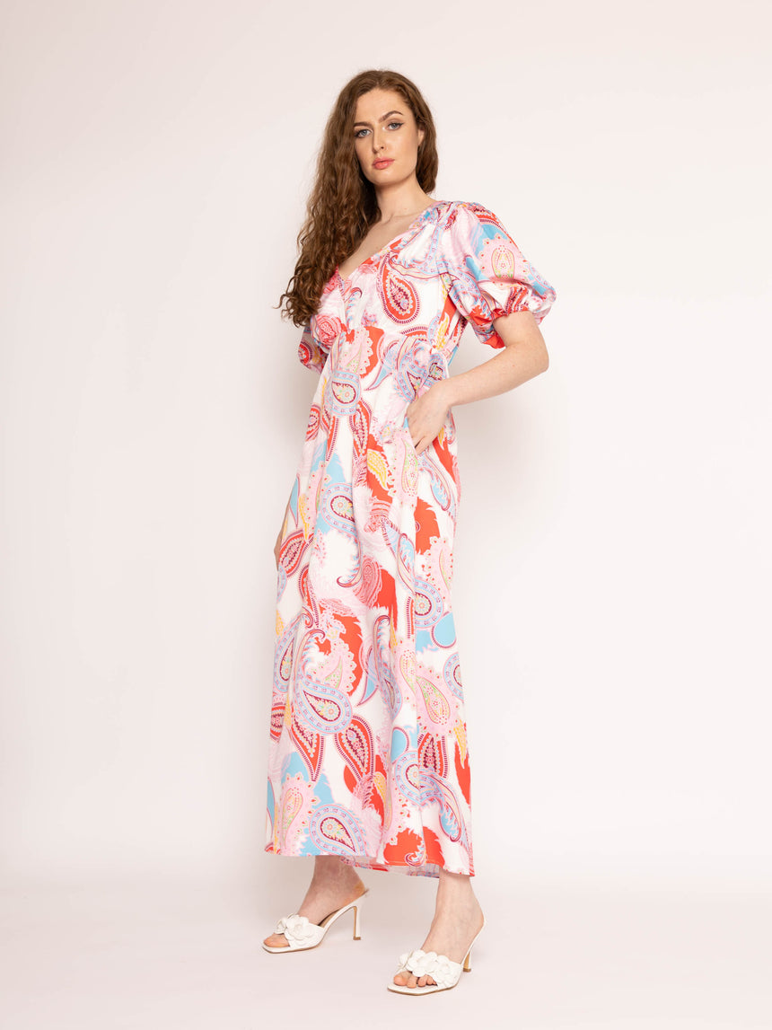 Vera Paisley Midi Dress