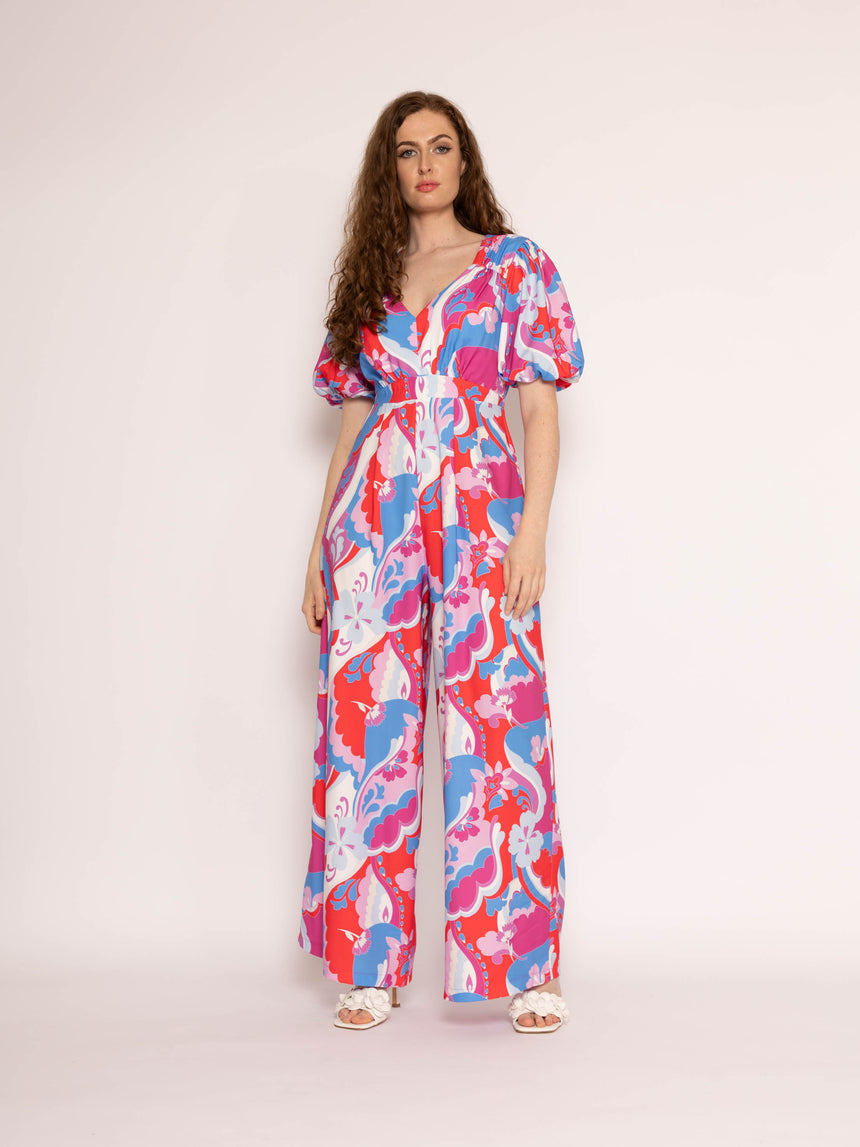 Twisted Wunder Puff Sleeve Buttercup Jumpsuit