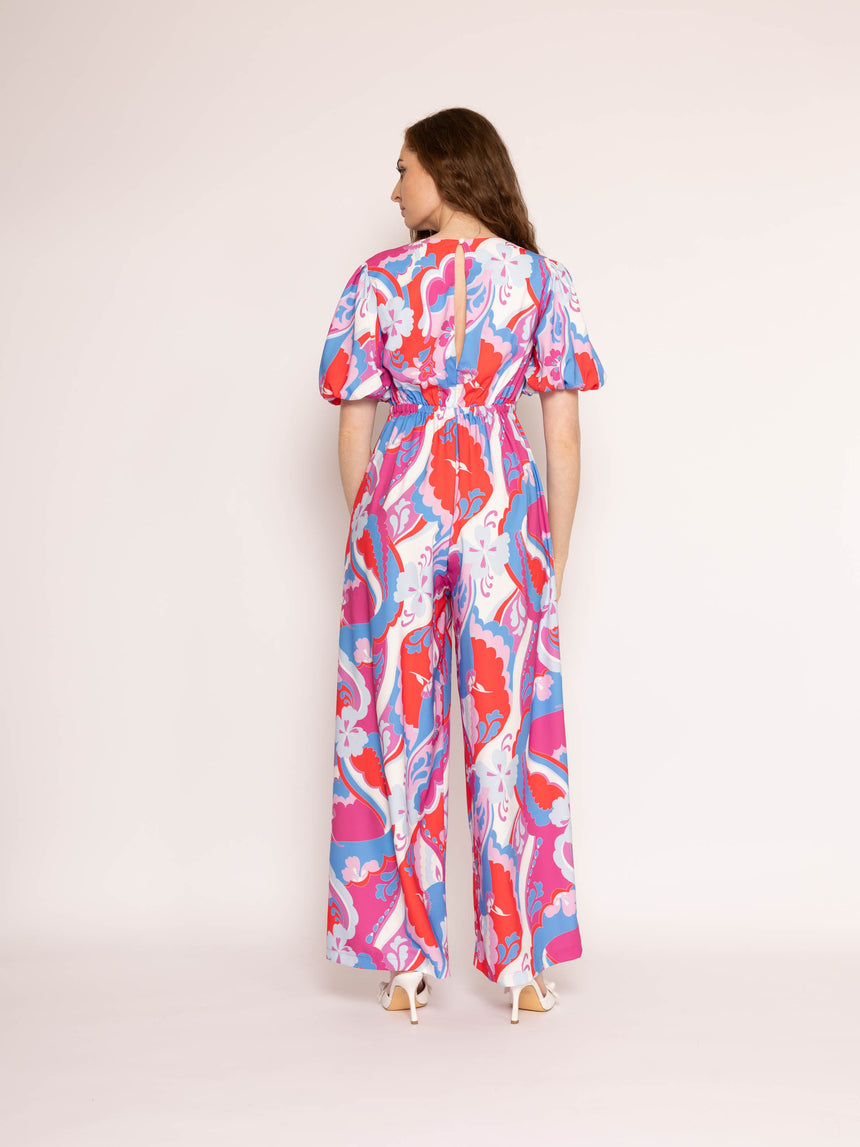 Twisted Wunder Puff Sleeve Buttercup Jumpsuit