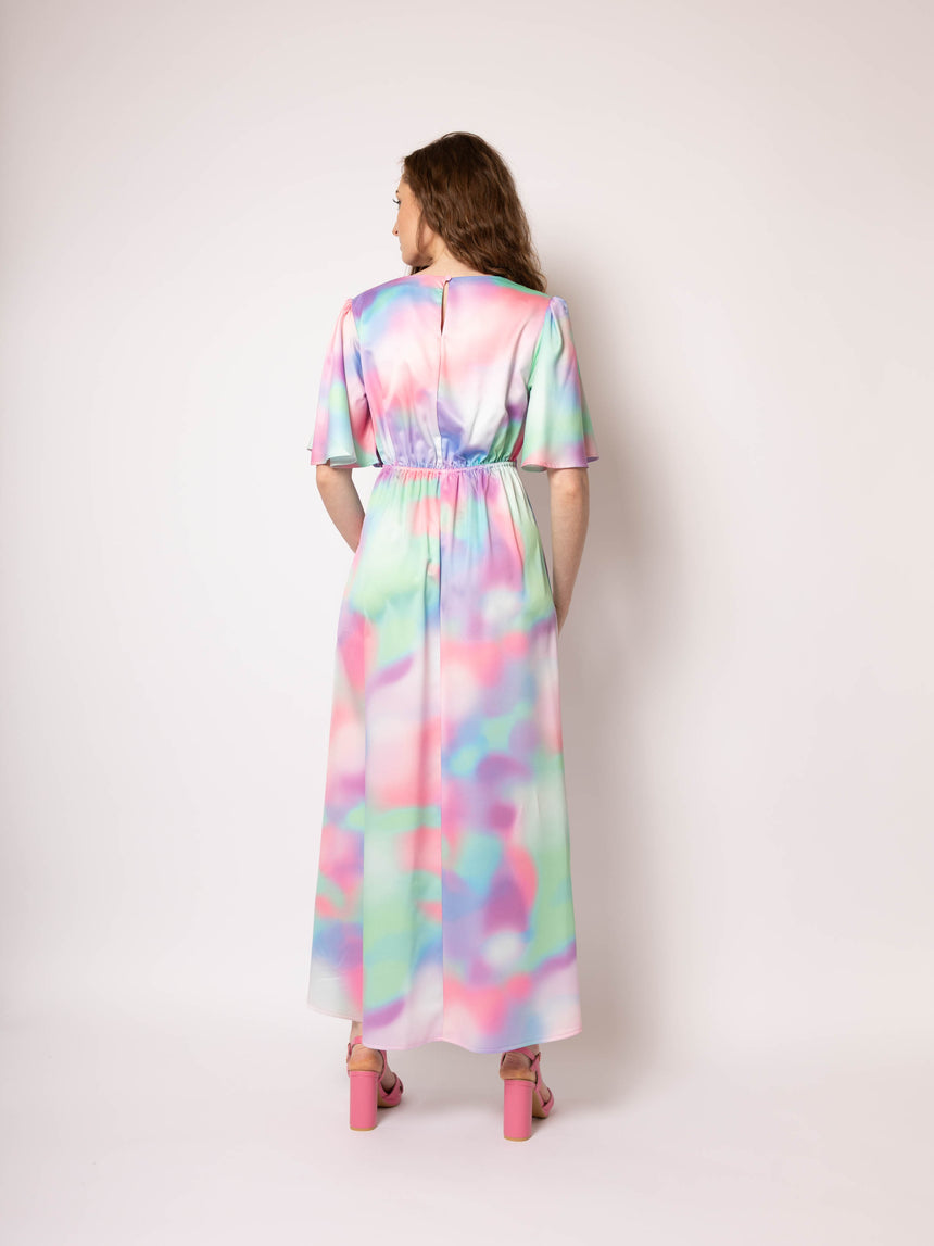 Grace Marble Pastel Maxi Dress