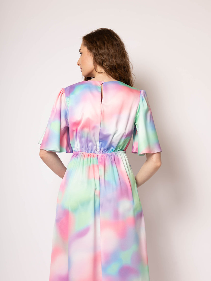 Grace Marble Pastel Maxi Dress