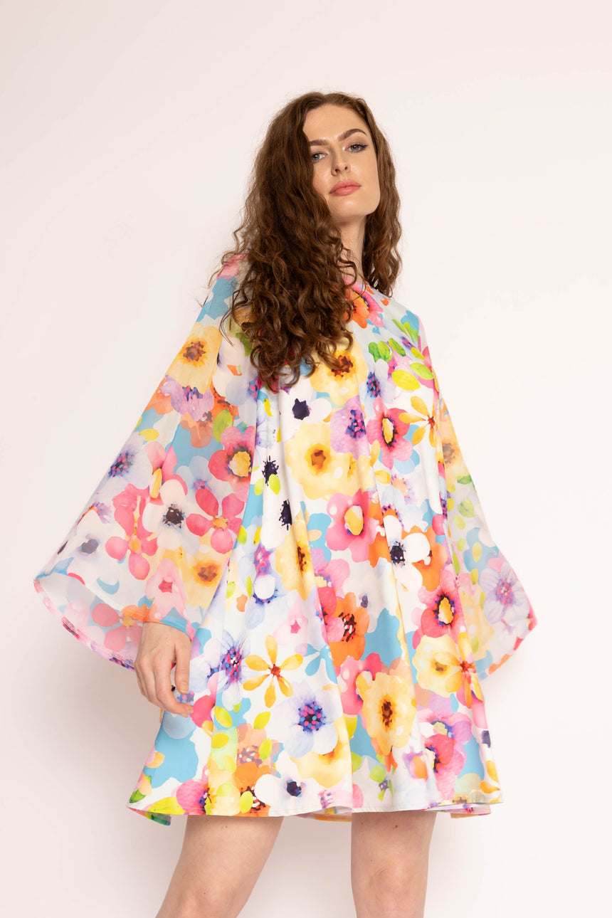 Twisted Wunder Sue Painted Floral Mini Dress