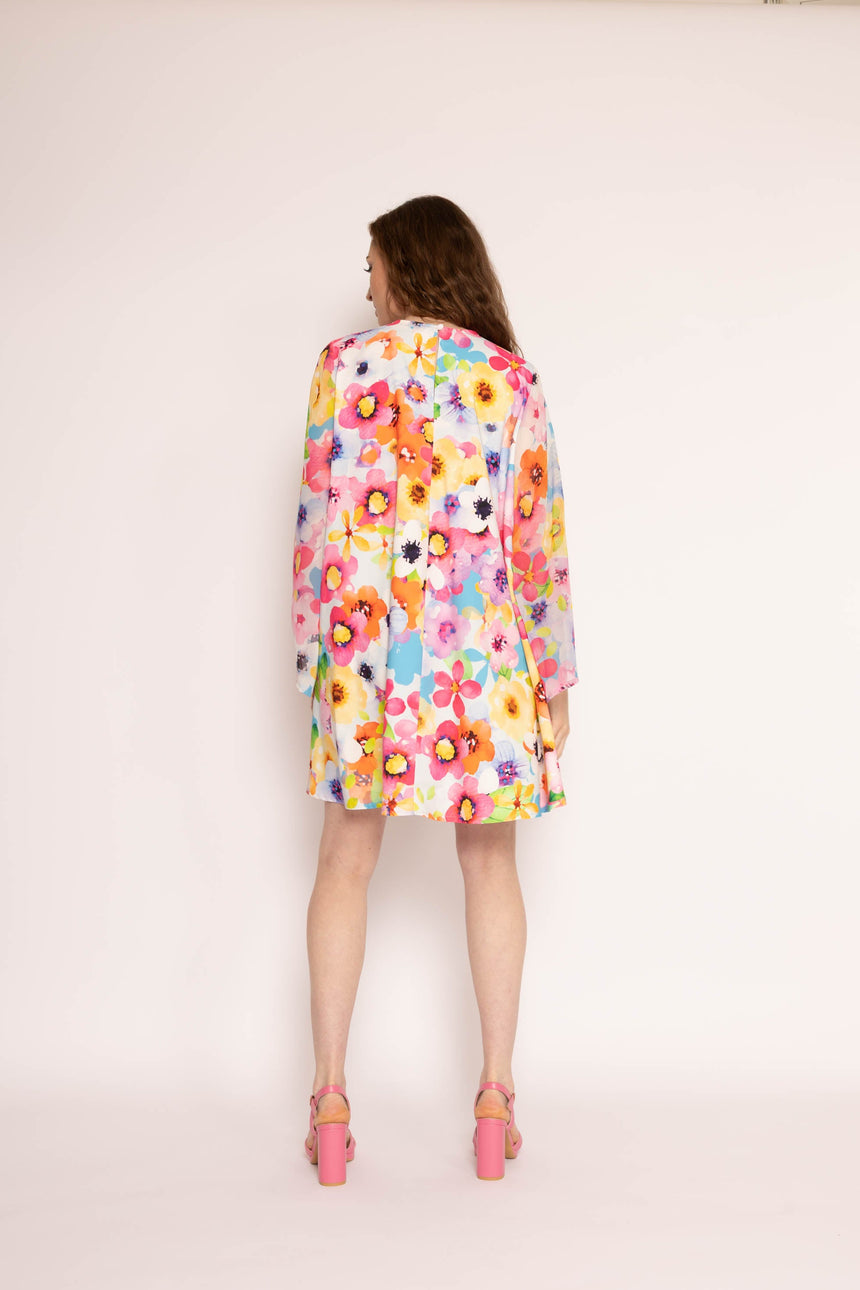 Twisted Wunder Sue Painted Floral Mini Dress