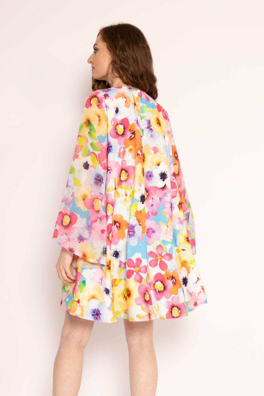 Twisted Wunder Sue Painted Floral Mini Dress