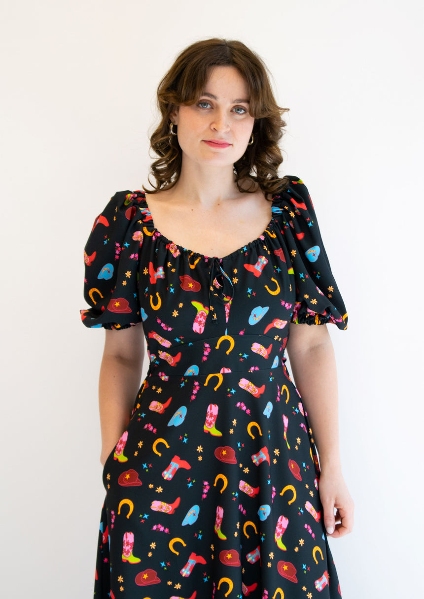 Poppy Western Midaxi Dress