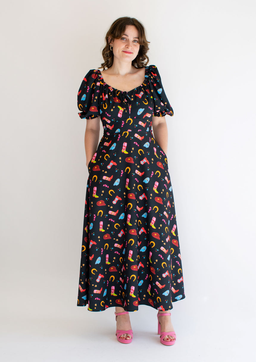 Poppy Western Midaxi Dress