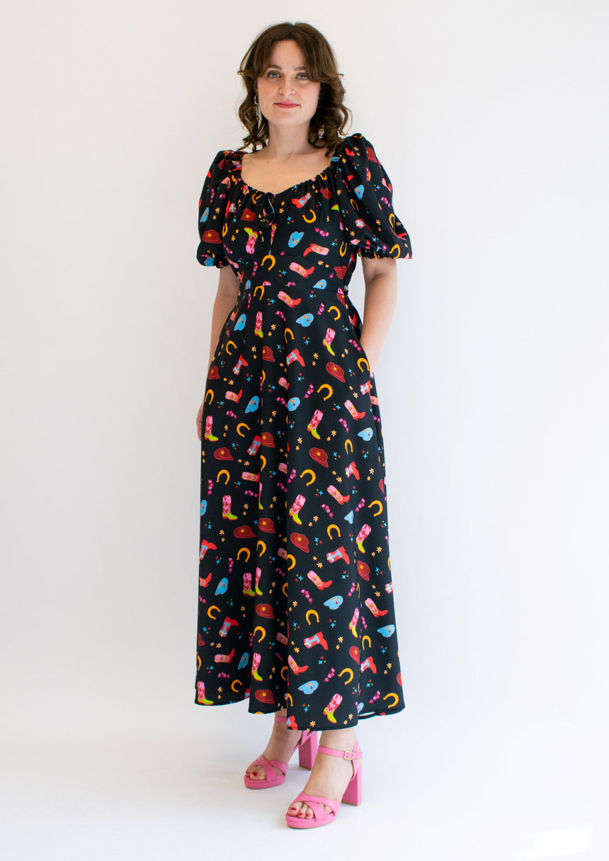 Poppy Western Midaxi Dress