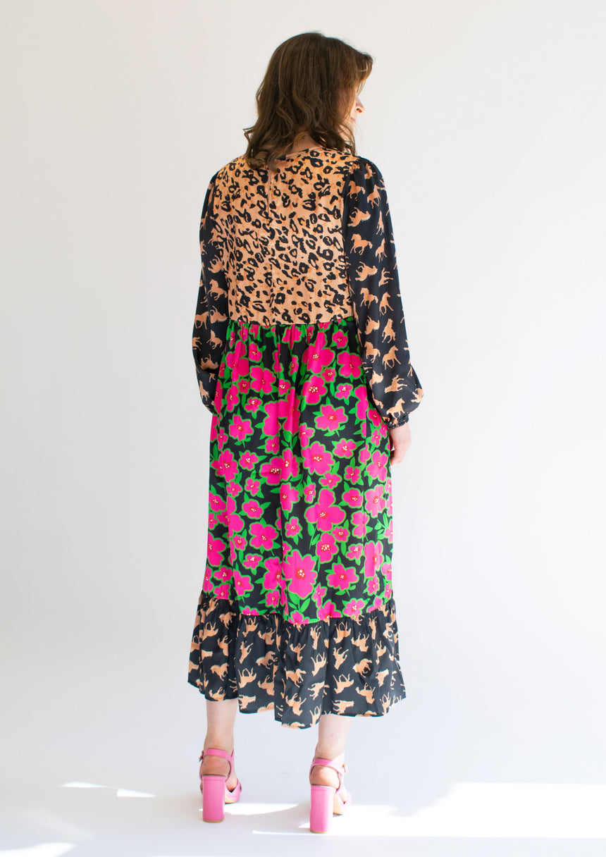 The Janie Animal and Floral Dress