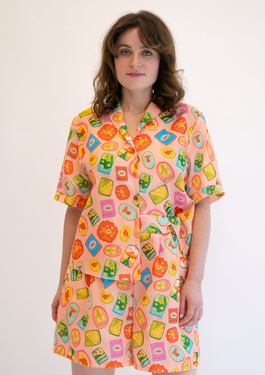 Linen Postcard Shirt