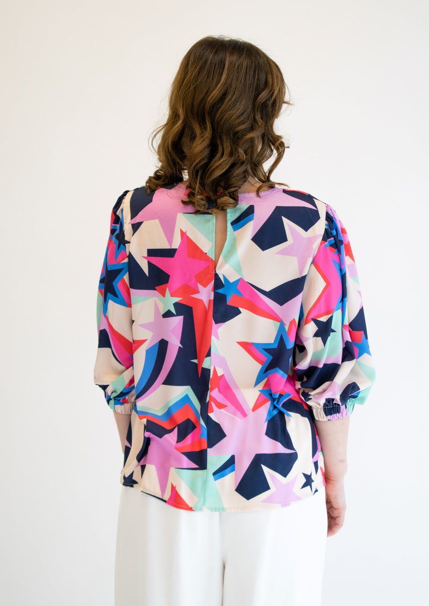 Ziggy Star Print Blouse