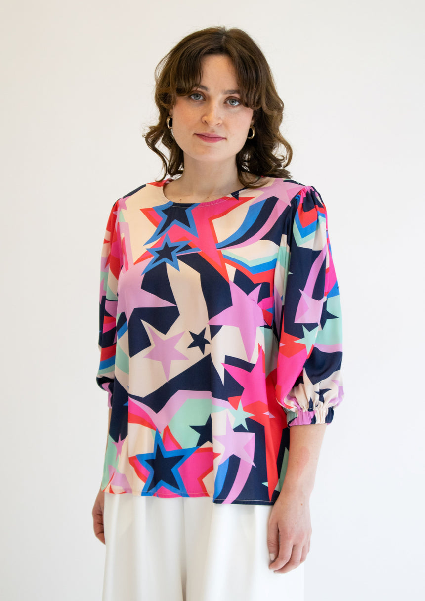 Ziggy Star Print Blouse