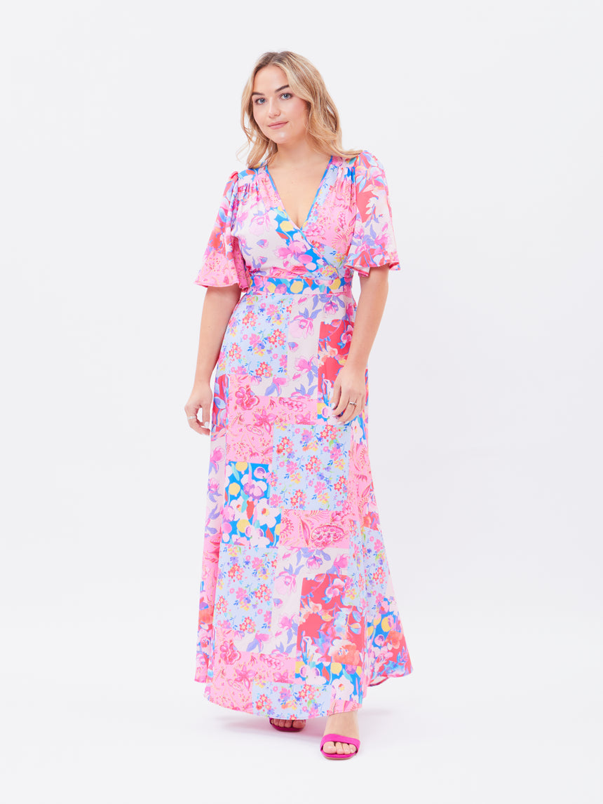 Joni Pink maxi Dress