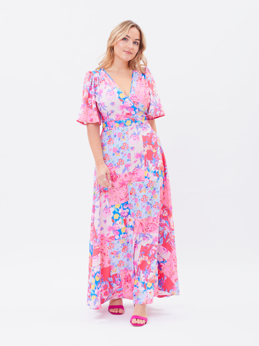 Joni Pink maxi Dress