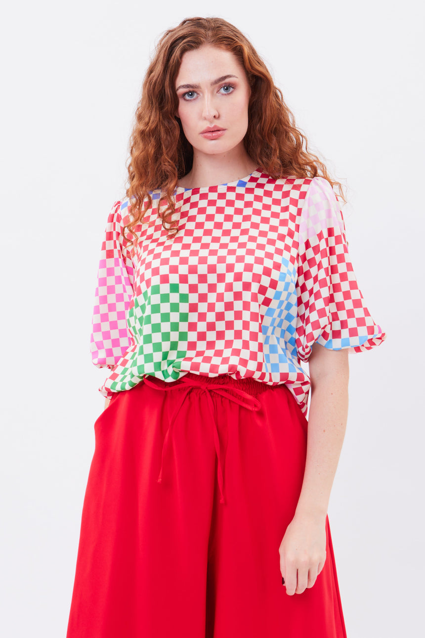 Jo Jo Check Blouse