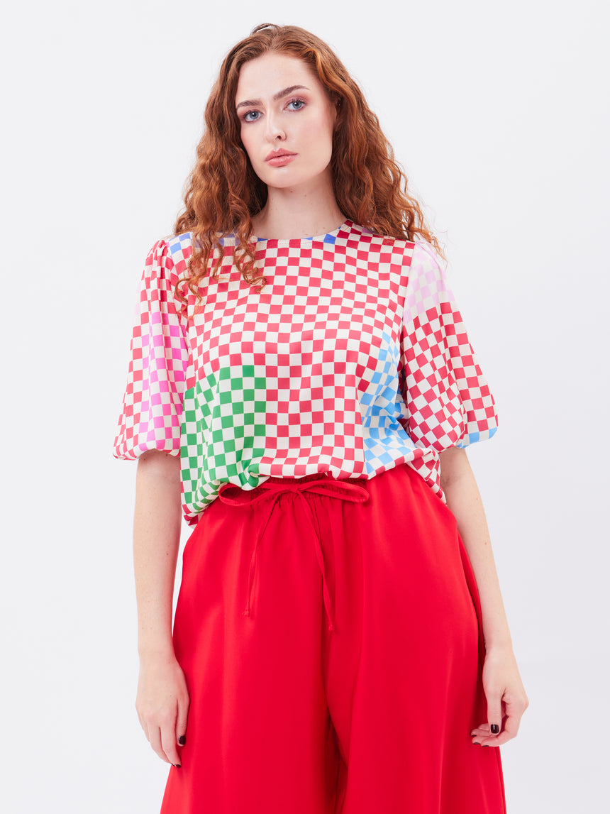 Jo Jo Check Blouse