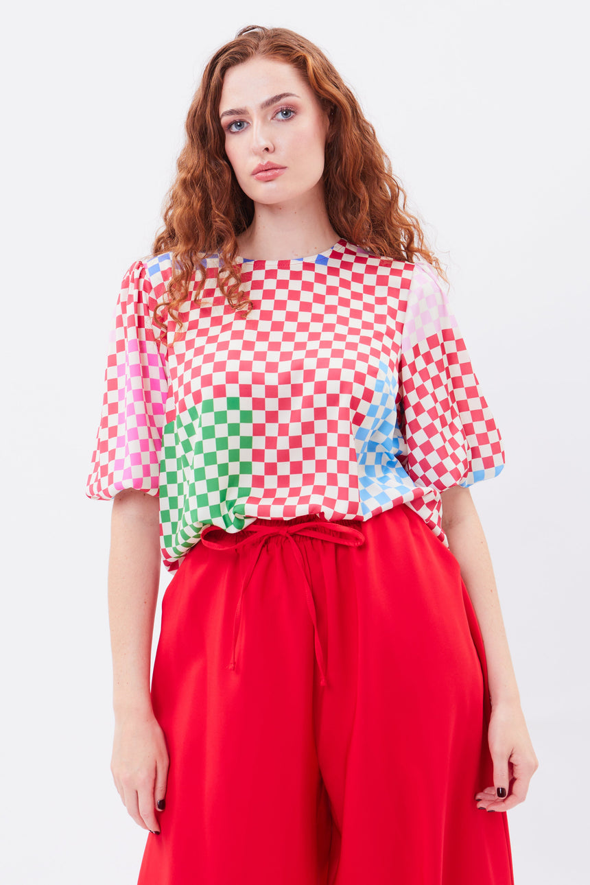 Jo Jo Check Blouse