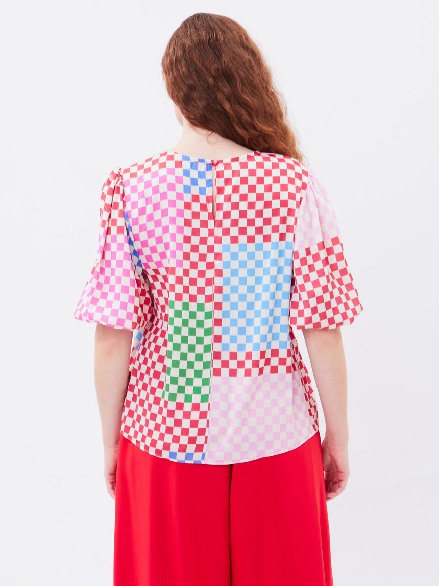 Jo Jo Check Blouse